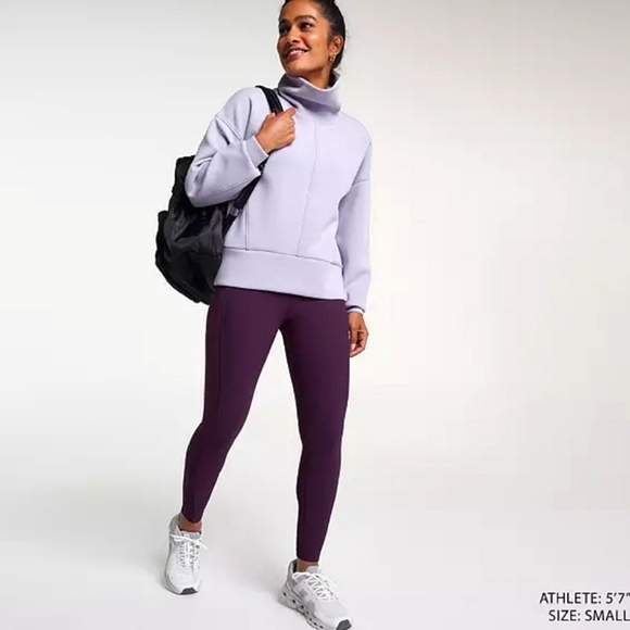 (SOLD)New CALIA Soft Scuba Funnel Neck Sweatshirt - Picture 4 of 10